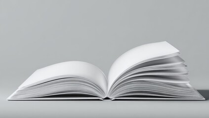 Open book on a gray surface (1)
