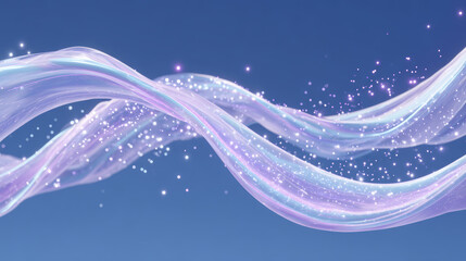 Abstract fluid on blue background