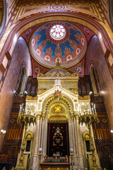 Obraz premium Great synagogue of Budapest, Hungary. Torah ark