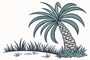 palm tree vector illustration