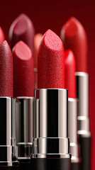 Close-up of red lipstick