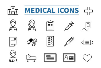 病院・医療のアイコンセット