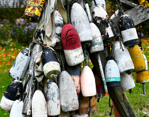 Collection of Faded Fishing Floats