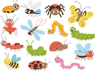 set of insects