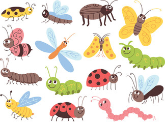 seamless pattern with insects