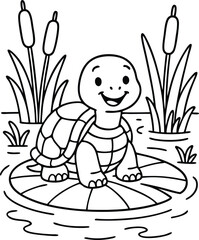 tortoise coloring page 60.eps
