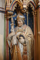 Naklejka premium Canterbury cathedral, Kent, U.K. Chancel statue