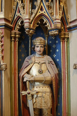 Fototapeta premium Canterbury cathedral, Kent, U.K. Chancel statue