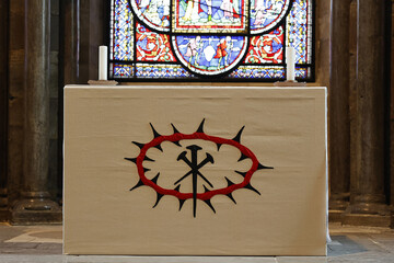 Altar in Canterbury cathedral, Kent, U.K.