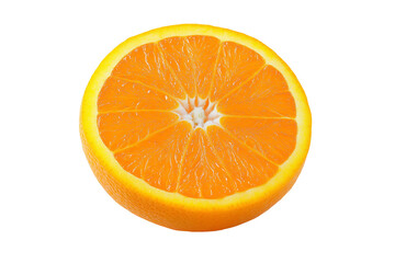 Fresh orange fruit isolated on a transparent or white background, perfect for food, health, covering, and creative projects in design, nutrition, and advertising use.