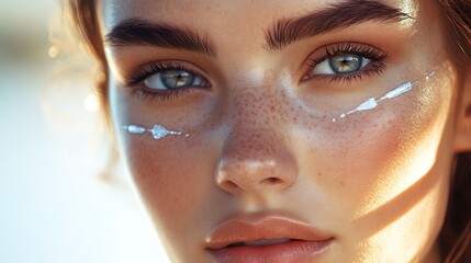 A cute women look at you