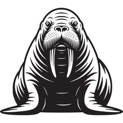 black and white cartoon illustration of a lion