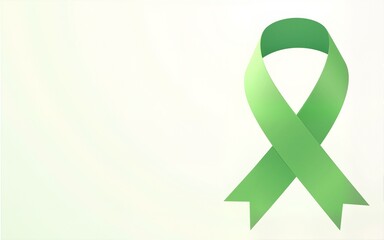 mental illness awareness week design template good for celebration. flat ribbon design. green ribbon design. banner template. eps 10. High quality