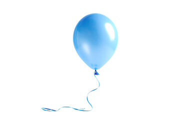 Light-blue balloon with a ribbon