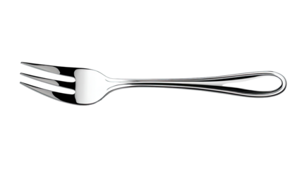 Silver fork, isolated, black background, utensil, food