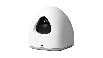 Fototapeta premium White dome security camera indoors, monitoring home