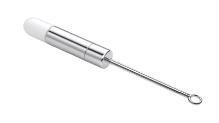 Chrome sensor probe testing; lab background