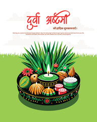 Durva Ashtami celebration, offering Durva grass to Lord Ganesha, spiritual and traditional ritual.