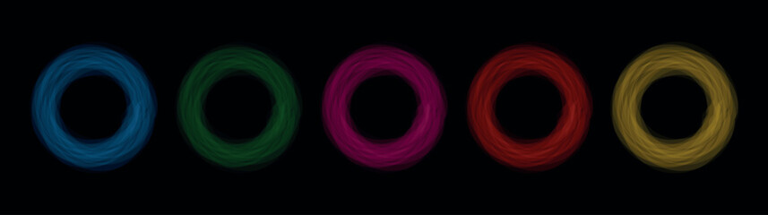 Neon Sign Light Vector Illustration of Glowing New Year Celebration Text Design with Bright Colorful Holiday Symbol on Black Night Background – Festive Modern Typography and Lights Graphic