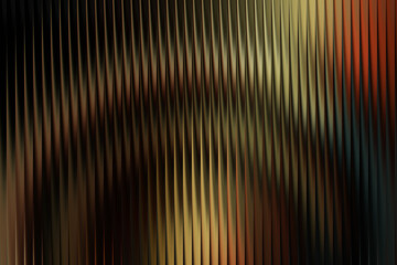 Abstract wavy vertical lines in warm metallic and dark tones