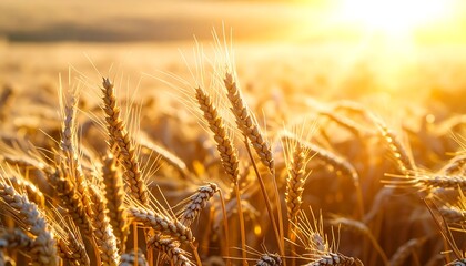 Golden wheat field at sunset (10)
