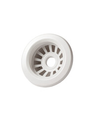 White plastic vent, studio shot, clean background, HVAC system