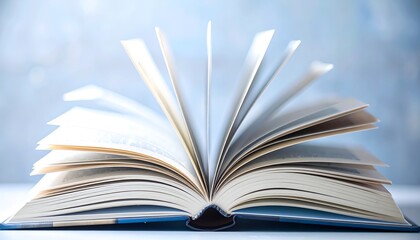 Open book, pages fanned