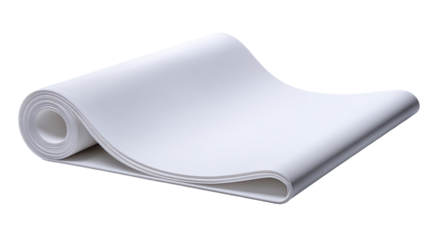 White fabric roll, industrial setting, textile background, packaging