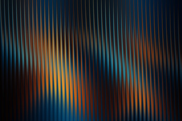 Abstract background with vertical wavy lines and warm and cool colors