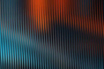 Abstract textured background with vertical lines and orange and blue gradient