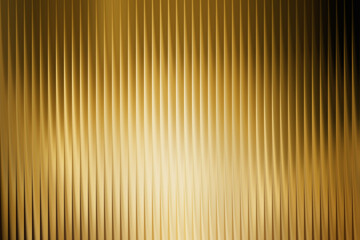 Fototapeta premium Abstract background with vertical rippled glass effect in gold and brown