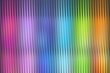 Colorful abstract background with vertical wavy lines and soft light