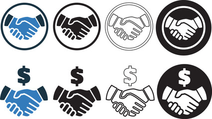 Business deal, handshake, agreement, partnership icon
