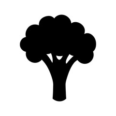 Broccoli vegetable healthy food nutrition diet vegan vegetarian plant based ingredient silhouette
