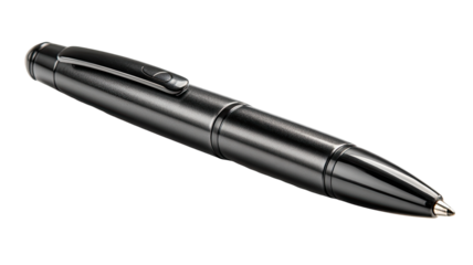 Sleek, black, modern pen
