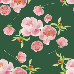 seamless background with roses