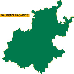 Gauteng Province province map of South Africa