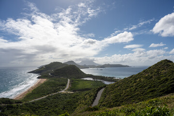 Timothy Hills – wunderschöne Südhalbinsel von St. Kitts, Hügel, Sandbuchten tolles Panorama