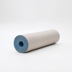 Yoga mat isolated on white background