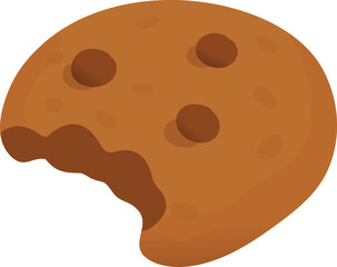 Chocolate Chip Cookie with Bite