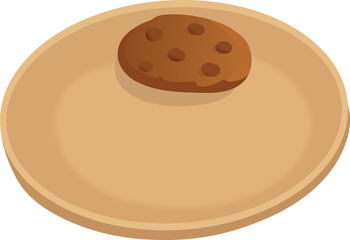 Fototapeta premium Chocolate Chip Cookie on a Plate