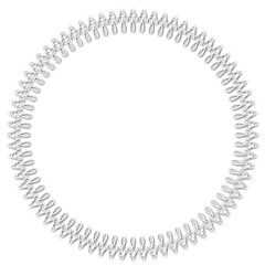 Vintage Ornamental Frame – Elegant White Vector Border on a white background. SVG