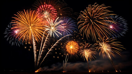 fireworks in the sky
