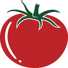 Tomato logo. Isolated tomato on white background