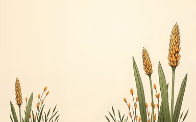 Hand Drawn Background of Lulav and Etrog. High quality