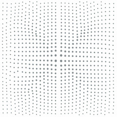 Black halftone design on white background
4