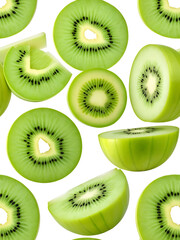 Fototapeta premium sliced honeydew melon isolated on white background