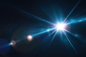 Intense light burst radiating from center