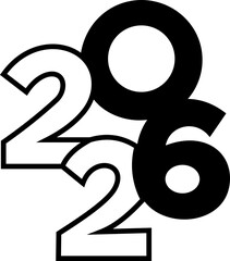 2026 Icon futuristic design modern abstract digital illustration creative symbol innovative minimal graphic concept technology inspired sleek trendy elegant contemporary stylish flat perfect branding