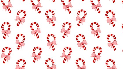 Winter High-End Textile Studio Seamless Pattern / Candy Cane Delight